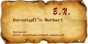 Borostyán Norbert névjegykártya